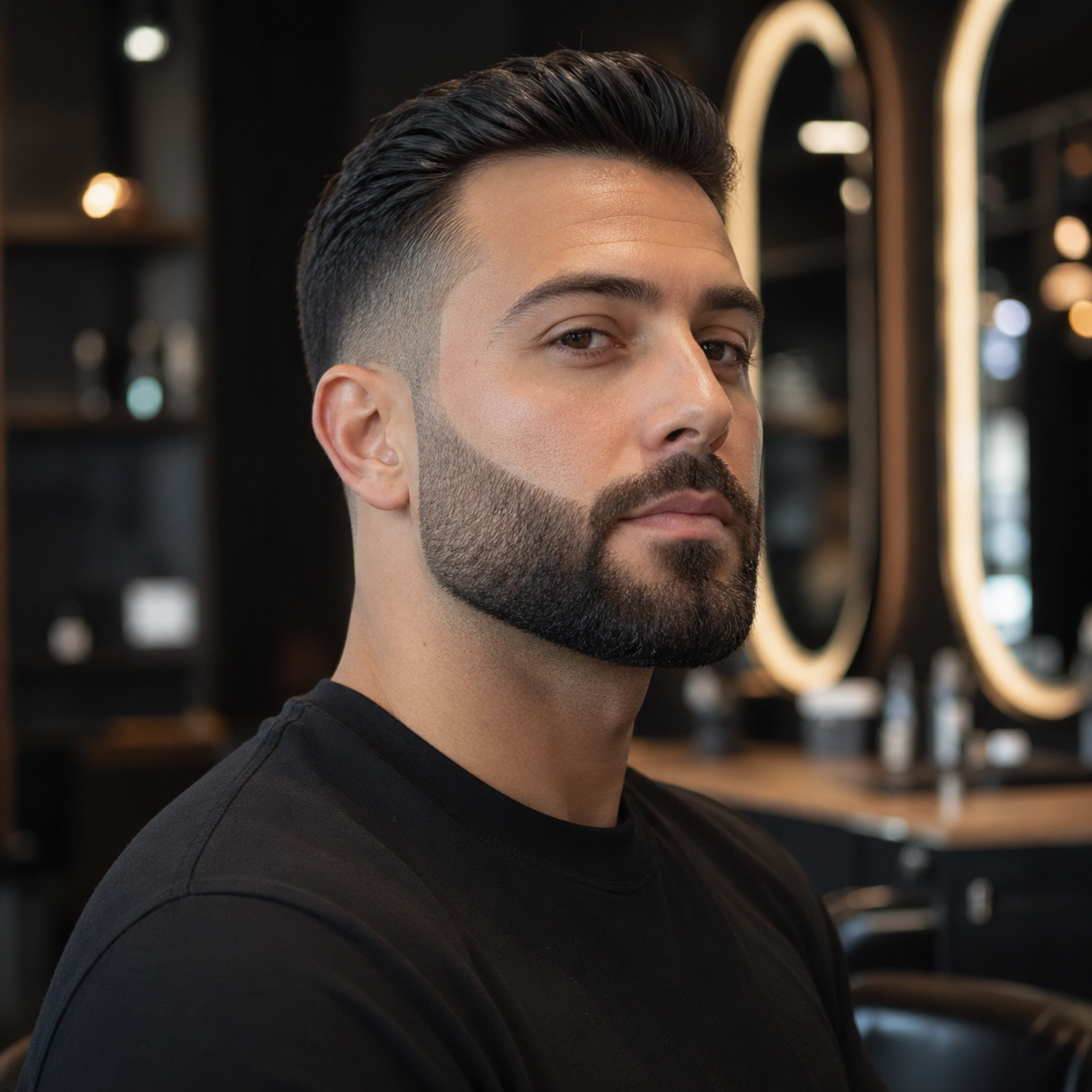 Skin fade and beard sculpt
